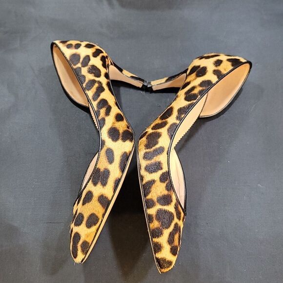 J.CREW COLLETTE D'ORSAY PUMPS IN LEOPARD CALF HAIR - Picture 12 of 16